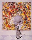 Norman Rockwell Canvas Paintings - The Connoiseur